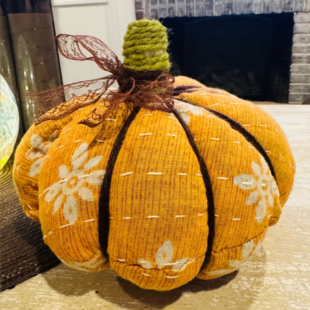 Kantha Fabric Pumpkin